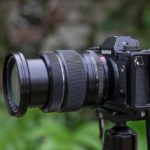 The Fujinon XF 16-55 mm f/2.8 R LM WR zoomed to 55 mm.