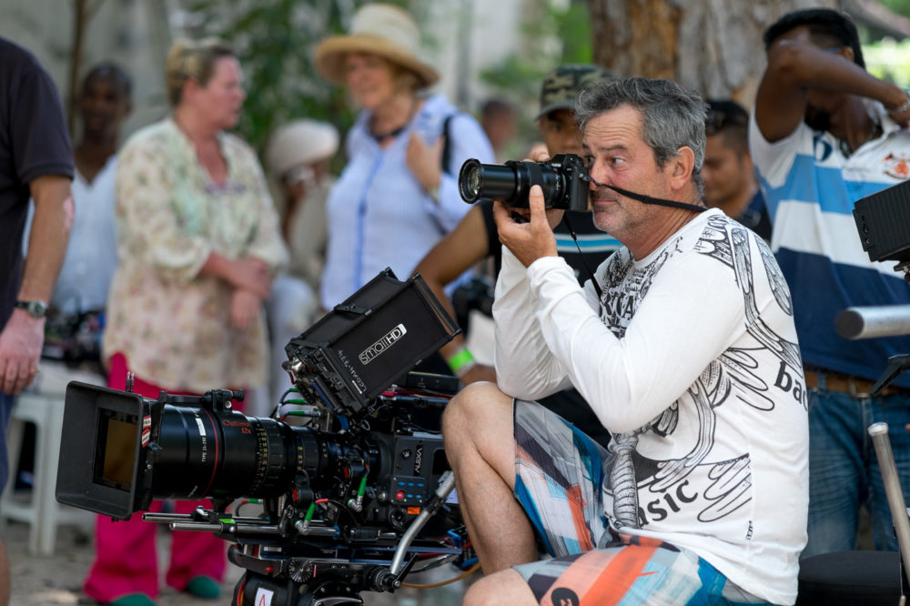 Focus Puller Justin Brokensha shoots his personal photos on the set with his Fujifilm X-T1.