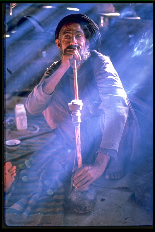 Bakarwal Gujjar 1989 - Photographed on slide film. I am guessing Ektachrome given the blues.