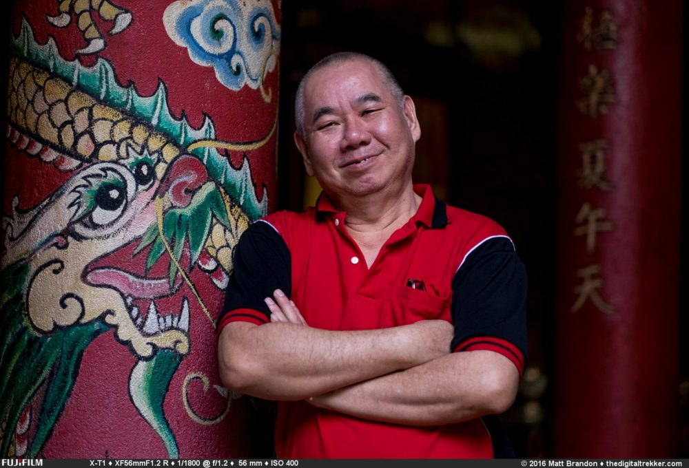  Meet Mr Lim. A retired factory worker who now volunteers at the temple to stay busy.
