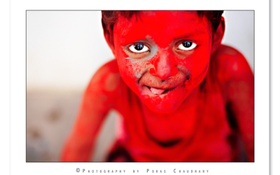 Poras Chaudhary, a colorful new talent.