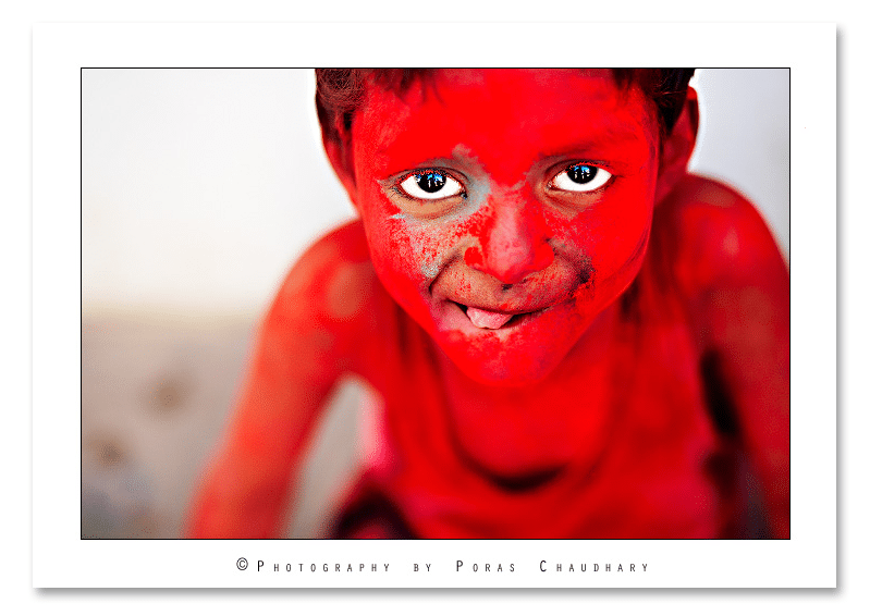Poras Chaudhary, a colorful new talent.
