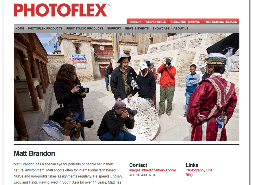 Photoflex Features Matt Brandon