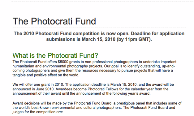 Your chance at a start in humanitarian photography