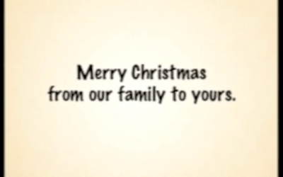 Merry Christmas from our family to yours
